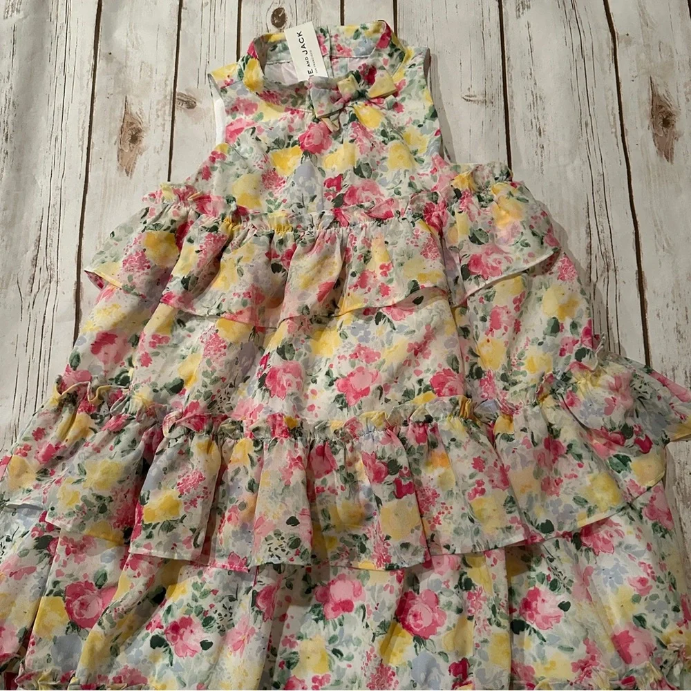 Janie and Jack floral dress nwt 12y - Picture 3 of 10